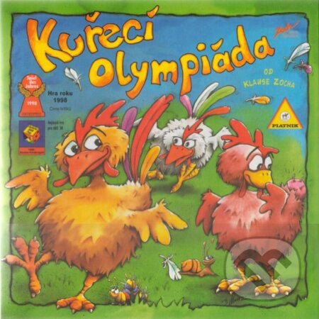 Spoločenská hra: Kuřecí olympiáda (Klaus Zoch). Piatnik, 2004 Spoločenská hra: Kuřecí olympiáda (Klaus Zoch). Piatnik, 2004