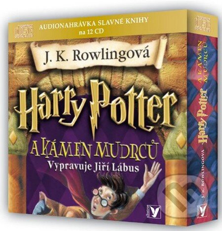 Audiokniha: Harry Potter a Kámen mudrců (J.K. Rowling). Albatros CZ, 2001 Audiokniha: Harry Potter a Kámen mudrců (J.K. Rowling). Albatros CZ, 2001