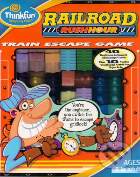 Spoločenská hra: Rush Hour Railroad (ThinkFun). ThinkFun, 1998 Spoločenská hra: Rush Hour Railroad (ThinkFun). ThinkFun, 1998