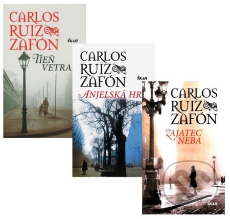 Kniha: Tieň vetra + Anjelská hra + Zajatec neba (kolekcia) (Carlos Ruiz Zafón). Ikar Kniha: Tieň vetra + Anjelská hra + Zajatec neba (kolekcia) (Carlos Ruiz Zafón). Ikar