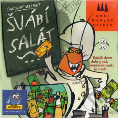 Společenská hra: Švábí šalát (Jacques Zeimet). Corfix, 2007 Společenská hra: Švábí šalát (Jacques Zeimet). Corfix, 2007