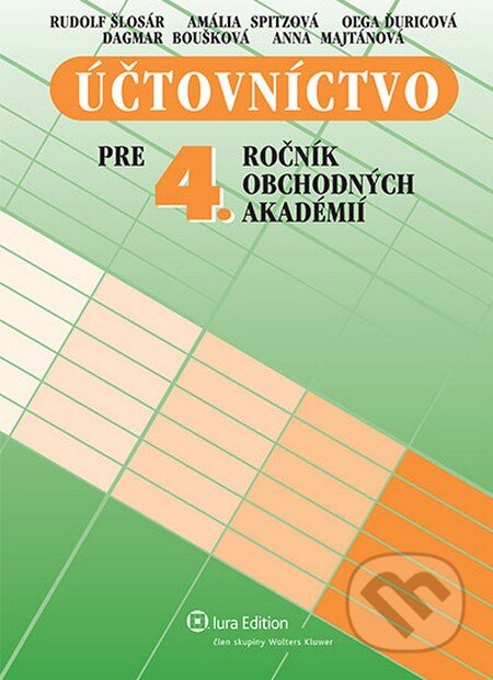 Kniha: Účtovníctvo pre 4. ročník obchodných akadémií (Rudolf Šlosár a kolektív). Wolters Kluwer (Iura Edition), 2012 Kniha: Účtovníctvo pre 4. ročník obchodných akadémií (Rudolf Šlosár a kolektív). Wolters Kluwer (Iura Edition), 2012