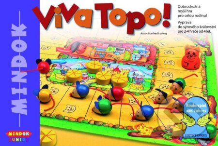 Spoločenská hra: Viva Topo (Manfred Ludwig). Mindok, 2002 Spoločenská hra: Viva Topo (Manfred Ludwig). Mindok, 2002