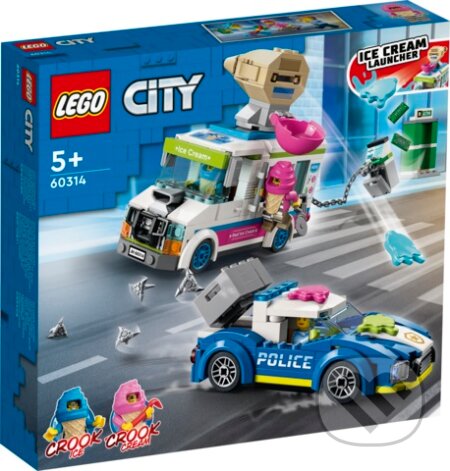 Spoločenská hra: LEGO City 60314 Policajná naháňačka so zmrzlinárskym autom (LEGO). LEGO, 2021 Spoločenská hra: LEGO City 60314 Policajná naháňačka so zmrzlinárskym autom (LEGO). LEGO, 2021