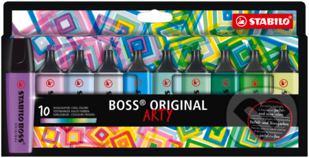 Zvýrazňovač - STABILO BOSS ORIGINAL - ARTY - 10 ks balenie (STABILO). STABILO, 2021 Zvýrazňovač - STABILO BOSS ORIGINAL - ARTY - 10 ks balenie (STABILO). STABILO, 2021
