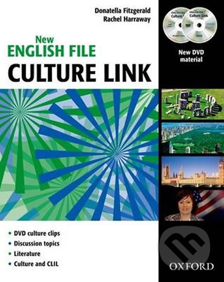 Kniha: New English File Pre-intermediate / Intermediate: Culture Link with Audio CD and DVD (Donatella Fitzgerald). Oxford University Press, 2011 Kniha: New English File Pre-intermediate / Intermediate: Culture Link with Audio CD and DVD (Donatella Fitzgerald). Oxford University Press, 2011