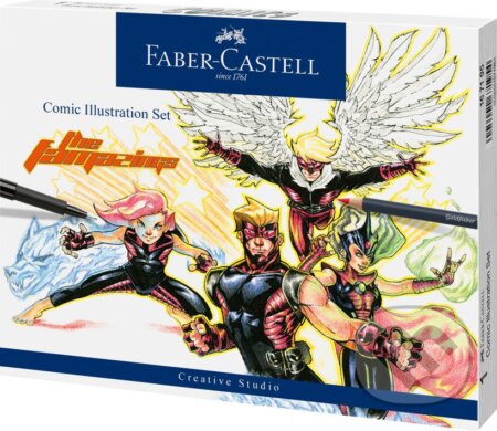 Set pre ilustráciu komiksov 15 ks, Faber-Castell, 2020