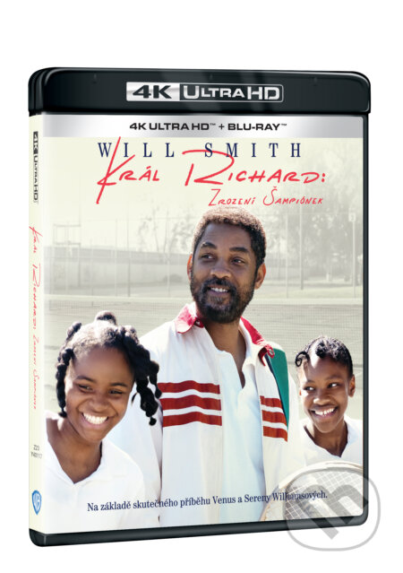 Film: Král Richard: Zrození šampiónek Ultra HD Blu-ray (Reinaldo Marcus Green) (UltraHDBlu-ray). Magicbox, 2022 Film: Král Richard: Zrození šampiónek Ultra HD Blu-ray (Reinaldo Marcus Green) (UltraHDBlu-ray). Magicbox, 2022