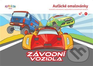 Kniha: Auťácké omalovánky – Závodní auta (Kresli.to). Kresli.to, 2022 Kniha: Auťácké omalovánky – Závodní auta (Kresli.to). Kresli.to, 2022