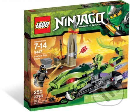 Spoločenská hra: LEGO Ninjago hracie sady 9447-Lasha a motorka s hryzadlami (LEGO). LEGO, 2012 Spoločenská hra: LEGO Ninjago hracie sady 9447-Lasha a motorka s hryzadlami (LEGO). LEGO, 2012