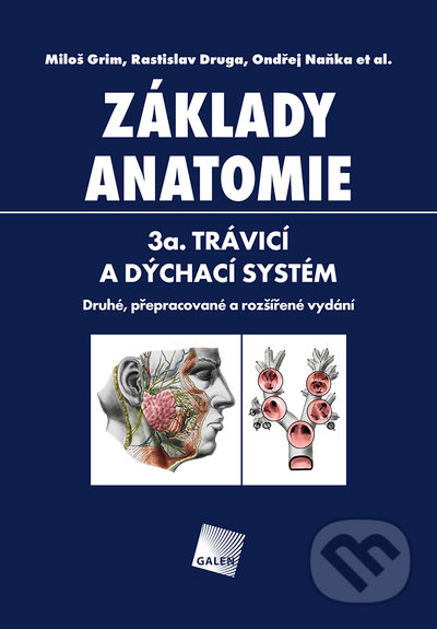 Kniha: Základy anatomie 3a - Trávicí a dýchací systém (Miloš Grim, Rastislav Druga a Ondřej Naňka et al.). Galén, 2022 Kniha: Základy anatomie 3a - Trávicí a dýchací systém (Miloš Grim, Rastislav Druga a Ondřej Naňka et al.). Galén, 2022