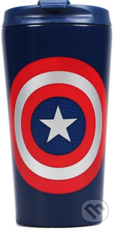 Nerezový cestovný hrnček Marvel: Captain America (Captain America). Captain America, 2021 Nerezový cestovný hrnček Marvel: Captain America (Captain America). Captain America, 2021