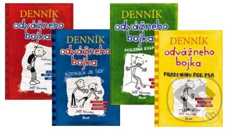 Kniha: Denník odvážneho bojka 1 - 4 (Kolekcia) (Jeff Kinney). Ikar Kniha: Denník odvážneho bojka 1 - 4 (Kolekcia) (Jeff Kinney). Ikar