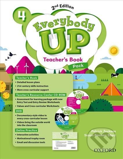 Kniha: Everybody Up 4: Teacher´s Book Pack with DVD, Online Practice and Teacher´s Resource Center CD-ROM, 2nd (Patrick Jackson). Oxford University Press, 2016 Kniha: Everybody Up 4: Teacher´s Book Pack with DVD, Online Practice and Teacher´s Resource Center CD-ROM, 2nd (Patrick Jackson). Oxford University Press, 2016
