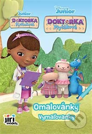 Kniha: Omalovánky/Vymaľovanky - Doktorka Plyšáková (Jiří Models). Jiří Models, 2022 Kniha: Omalovánky/Vymaľovanky - Doktorka Plyšáková (Jiří Models). Jiří Models, 2022