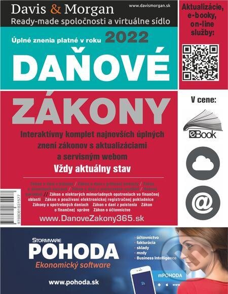 E-kniha: Daňové zákony 2022 SR XXL ProFi (Autorský kolektív). DonauMedia, 2022 E-kniha: Daňové zákony 2022 SR XXL ProFi (Autorský kolektív). DonauMedia, 2022