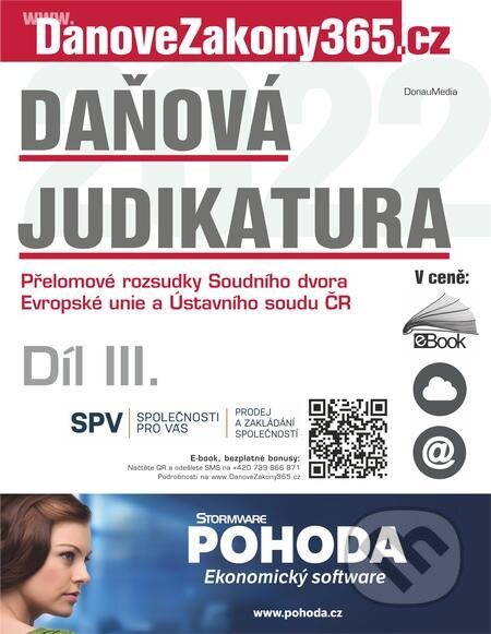 Daňová judikatura (III.) - Kolektiv autorů, DonauMedia, 2022