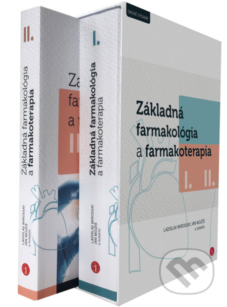 Kniha: Základná farmakológia a farmakoterapia I. + II. (set v šubri) (Ján Mojžiš, Ladislav Mirossay a kolektív). EQUILIBRIA, 2021 Kniha: Základná farmakológia a farmakoterapia I. + II. (set v šubri) (Ján Mojžiš, Ladislav Mirossay a kolektív). EQUILIBRIA, 2021