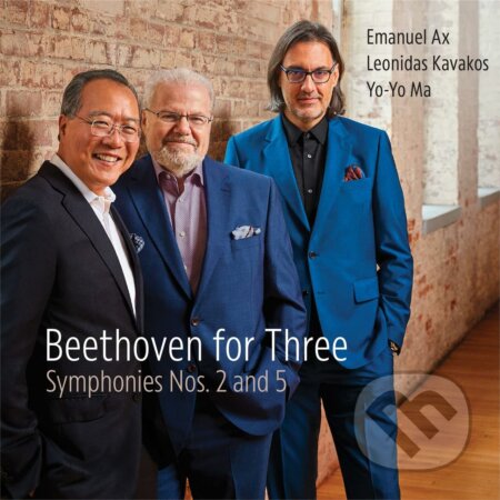 Hudobné CD: Emmanuel Ax/Leonidas Kavakos/Yo-Yo Ma: Beethoven for Three: Symphonies Nos. 2 & 5 (Hudobné albumy). Hudobné albumy, 2022 Hudobné CD: Emmanuel Ax/Leonidas Kavakos/Yo-Yo Ma: Beethoven for Three: Symphonies Nos. 2 & 5 (Hudobné albumy). Hudobné albumy, 2022