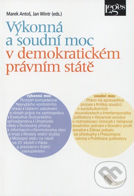 Kniha: Výkonná a soudní moc v demokratickém právním státě (Jan Wintr a Marek Antoš). Leges, 2012 Kniha: Výkonná a soudní moc v demokratickém právním státě (Jan Wintr a Marek Antoš). Leges, 2012