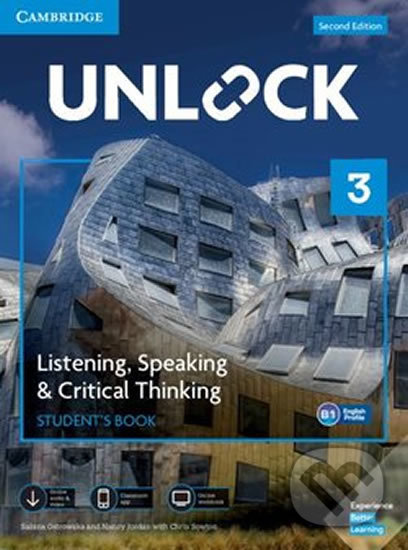Kniha: Unlock Level 3: Listening, Speaking & Critical Thinking - Student´s Book, Mob App and Online Workbook w/ Downloadable Audio and Video (Sabina Ostrowska). Cambridge University Press, 2019 Kniha: Unlock Level 3: Listening, Speaking & Critical Thinking - Student´s Book, Mob App and Online Workbook w/ Downloadable Audio and Video (Sabina Ostrowska). Cambridge University Press, 2019
