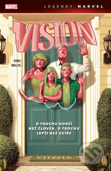 Kniha: Vision: O trochu horší než člověk, o trochu lepší než zvíře (Tom King). Crew, 2022 Kniha: Vision: O trochu horší než člověk, o trochu lepší než zvíře (Tom King). Crew, 2022