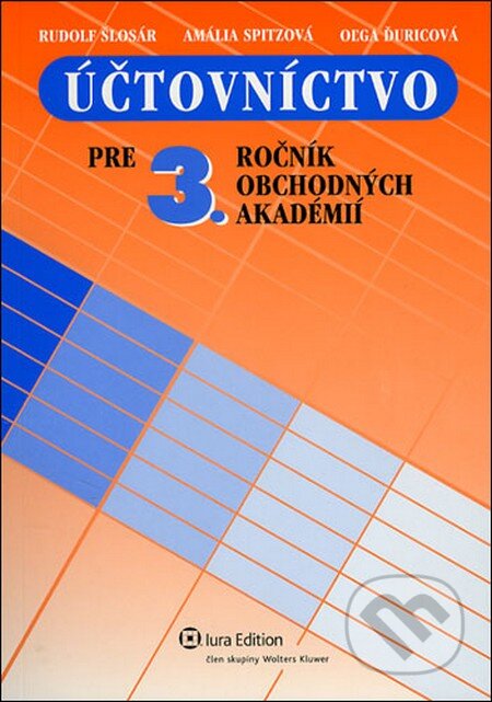 Kniha: Účtovníctvo pre 3. ročník obchodných akadémií (Rudolf Šlosár a kolektív). Wolters Kluwer (Iura Edition), 2010 Kniha: Účtovníctvo pre 3. ročník obchodných akadémií (Rudolf Šlosár a kolektív). Wolters Kluwer (Iura Edition), 2010