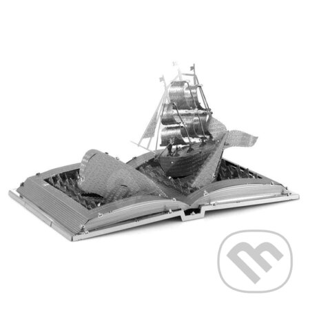 Metal Earth 3D kovový model Moby Dick Book Sculpture, Piatnik, 2021