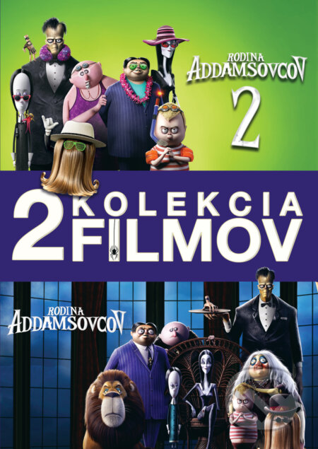 Film: Rodina Addamsovcov kolekcia 1.+2. (SK) (Conrad Vernon, Greg Tiernan a Kevin Pavlovic) (DVD). Magicbox, 2022 Film: Rodina Addamsovcov kolekcia 1.+2. (SK) (Conrad Vernon, Greg Tiernan a Kevin Pavlovic) (DVD). Magicbox, 2022