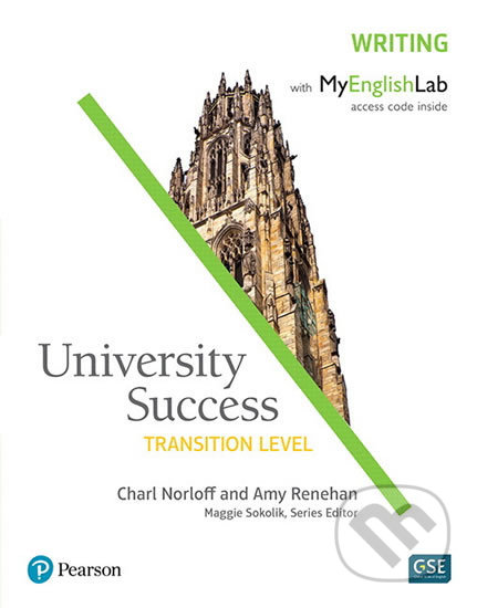 Kniha: University Success Transition Level: Writing Students´ Book w/ MyEnglishLab (Amy Renehan a Charl Norloff). Pearson, 2016 Kniha: University Success Transition Level: Writing Students´ Book w/ MyEnglishLab (Amy Renehan a Charl Norloff). Pearson, 2016