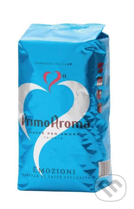 Kávy a čaje: Primo Aroma EMOZIONI Decaffeinato – Exkluzívna zmes (Primo Aroma). Primo Aroma, 2013 Kávy a čaje: Primo Aroma EMOZIONI Decaffeinato – Exkluzívna zmes (Primo Aroma). Primo Aroma, 2013