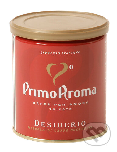 Kávy a čaje: Primo Aroma Desiderio mletá moka (Primo Aroma). Primo Aroma, 2013 Kávy a čaje: Primo Aroma Desiderio mletá moka (Primo Aroma). Primo Aroma, 2013