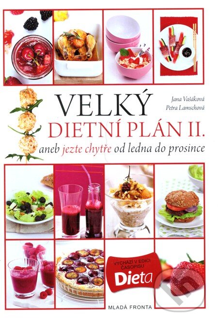 Kniha: Velký dietní plán II. (Jana Vašáková a Petra Lamschová). Mladá fronta, 2013 Kniha: Velký dietní plán II. (Jana Vašáková a Petra Lamschová). Mladá fronta, 2013