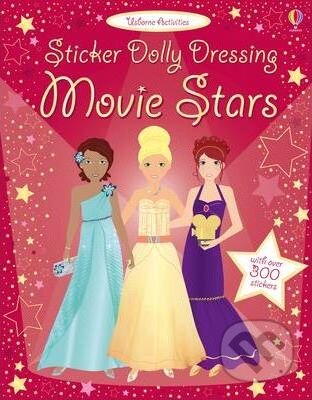 Kniha: Sticker Dolly Dressing: Movie Stars (Fiona Watt). Usborne, 2014 Kniha: Sticker Dolly Dressing: Movie Stars (Fiona Watt). Usborne, 2014