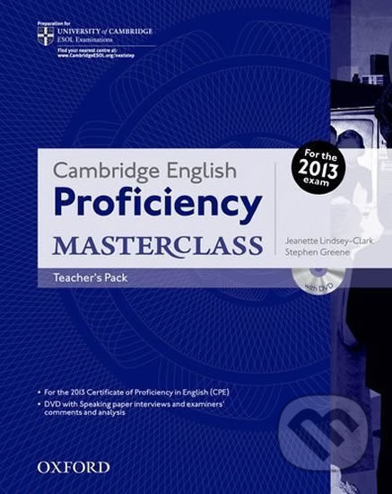 Kniha: Proficiency: Masterclass Teacher´s Pack (3rd) (Kathy Gude). Oxford University Press, 2013 Kniha: Proficiency: Masterclass Teacher´s Pack (3rd) (Kathy Gude). Oxford University Press, 2013