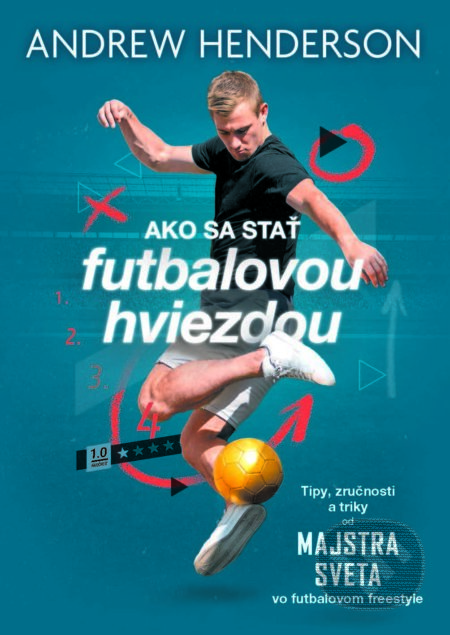 Kniha: Ako sa stať futbalovou hviezdou (Andrew Henderson). Slovart, 2022 Kniha: Ako sa stať futbalovou hviezdou (Andrew Henderson). Slovart, 2022