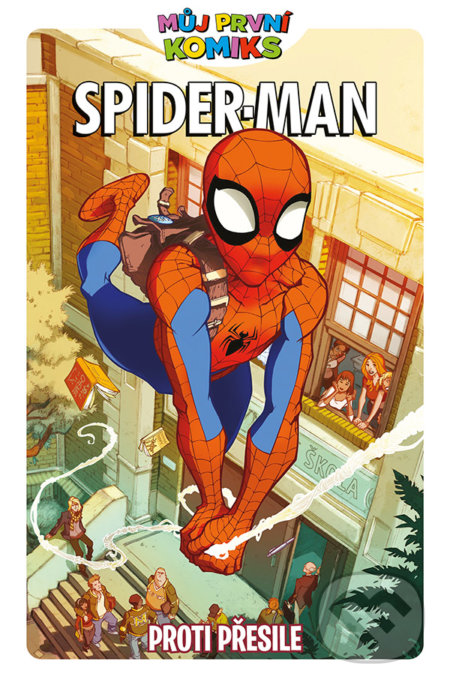 Kniha: Spider-Man - Proti přesile (Erica Davidová, Jeff Parker a Kitty Frossová). Crew, 2022 Kniha: Spider-Man - Proti přesile (Erica Davidová, Jeff Parker a Kitty Frossová). Crew, 2022