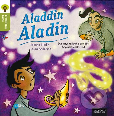 Kniha: Aladdin / Aladin (Joanna Nadin a Laura Anderson). Edika, 2013 Kniha: Aladdin / Aladin (Joanna Nadin a Laura Anderson). Edika, 2013