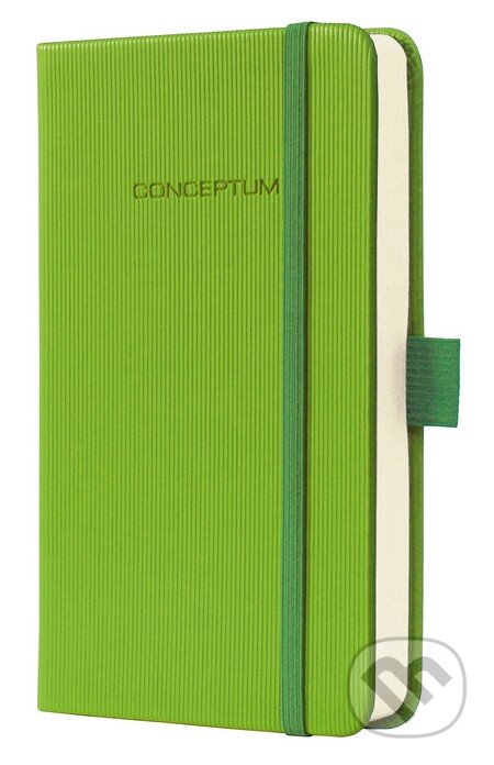 Zápisník CONCEPTUM® design – zelená (A6, linajkový), Sigel, 2013