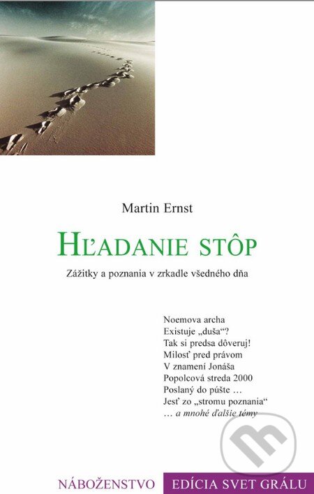 Kniha: Hľadanie stôp (Martin Ernst). Efezus, 2013 Kniha: Hľadanie stôp (Martin Ernst). Efezus, 2013