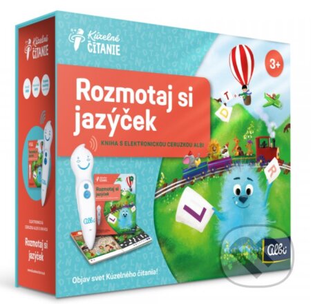 Kniha: Kúzelné čítanie Albi ceruzka + kniha Rozmotaj si jazýček (Jana Necpalová). Albi, 2022 Kniha: Kúzelné čítanie Albi ceruzka + kniha Rozmotaj si jazýček (Jana Necpalová). Albi, 2022