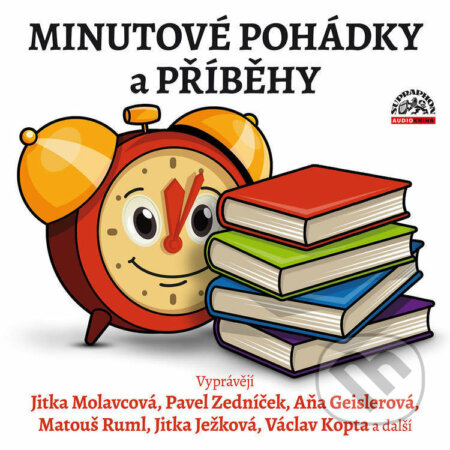 Audiokniha: Minutové pohádky a příběhy (Božena Němcová, Eva Košlerová, Japonská pohádka, Jiří Kahoun, Jitka Molavcová, Josef Čapek, Karel Jaromír Erben, Lidová, Lidová pohádka, Pavel Grym, Autor neznámý, René Nekuda a Václav Čtvrtek). Supraphon, 2022 Audiokniha: Minutové pohádky a příběhy (Božena Němcová, Eva Košlerová, Japonská pohádka, Jiří Kahoun, Jitka Molavcová, Josef Čapek, Karel Jaromír Erben, Lidová, Lidová pohádka, Pavel Grym, Autor neznámý, René Nekuda a Václav Čtvrtek). Supraphon, 2022