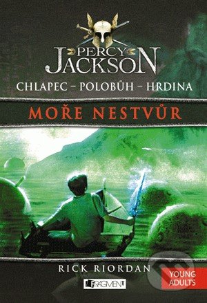 Kniha: Percy Jackson – Moře nestvůr (Rick Riordan). Nakladatelství Fragment, 2022 Kniha: Percy Jackson – Moře nestvůr (Rick Riordan). Nakladatelství Fragment, 2022