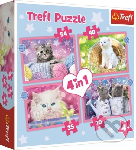 Puzzle: Veselé kočičky 4v1 (Trefl). Trefl, 2022 Puzzle: Veselé kočičky 4v1 (Trefl). Trefl, 2022