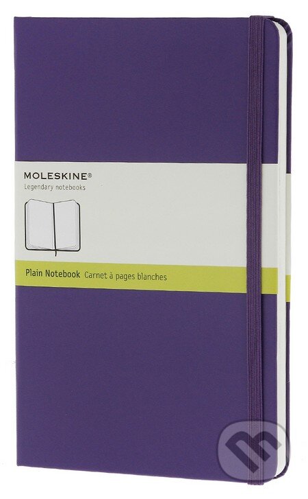 Moleskine – stredný čistý zápisník (pevná väzba) – fialový (Moleskine). Moleskine Moleskine – stredný čistý zápisník (pevná väzba) – fialový (Moleskine). Moleskine