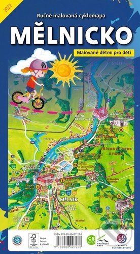 Kniha: Ručně malovaná cyklomapa: Mělnicko (Malované Mapy). Malované Mapy, 2022 Kniha: Ručně malovaná cyklomapa: Mělnicko (Malované Mapy). Malované Mapy, 2022