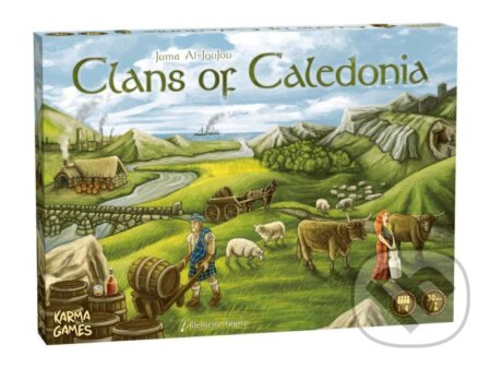 Spoločenská hra: Clans of Caledonia CZ/EN/DE (Tlama games). Tlama games, 2022 Spoločenská hra: Clans of Caledonia CZ/EN/DE (Tlama games). Tlama games, 2022