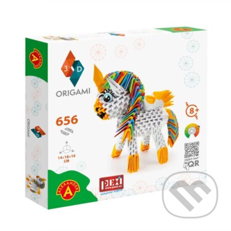 Spoločenská hra: PEXI Origami 3D - Jednorožec (Pexi). Pexi, 2022 Spoločenská hra: PEXI Origami 3D - Jednorožec (Pexi). Pexi, 2022
