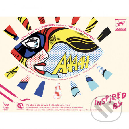 Inspired by Roy Lichtenstein: Akčné hrdinky (Djeco). Djeco, 2022 Inspired by Roy Lichtenstein: Akčné hrdinky (Djeco). Djeco, 2022