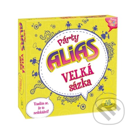 Společenská hra: Párty Alias Velká sázka (česká verze) (Albi). Albi, 2013 Společenská hra: Párty Alias Velká sázka (česká verze) (Albi). Albi, 2013